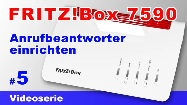Anrufbeantworter der FRITZ!Box 7590 einrichten