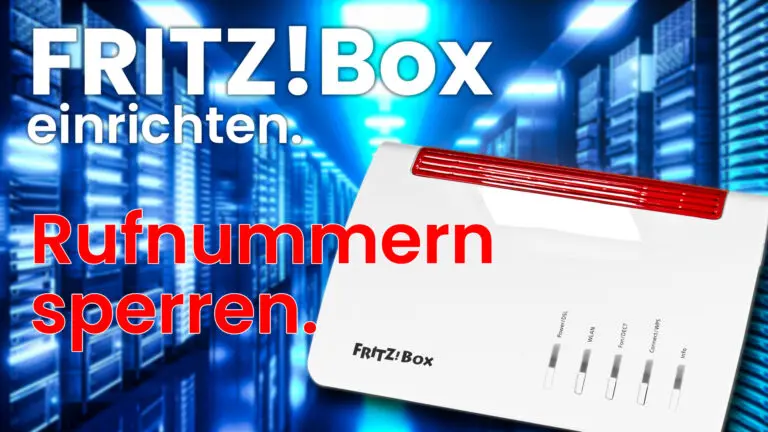 FRITZ!Box 7590 einrichten - Rufnummern sperren.