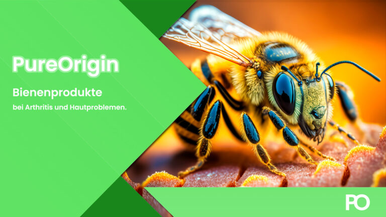 Bienenprodukte gegen Arthritis und Hautprobleme.