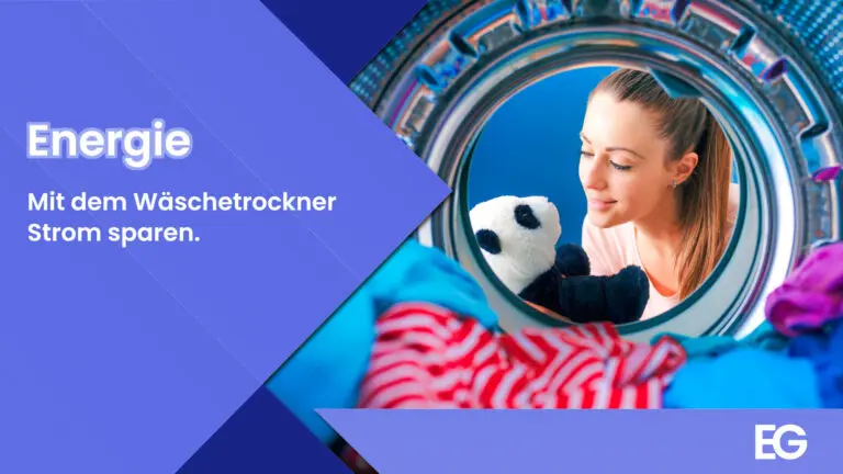 Mit dem Wäschetrockner Strom sparen.