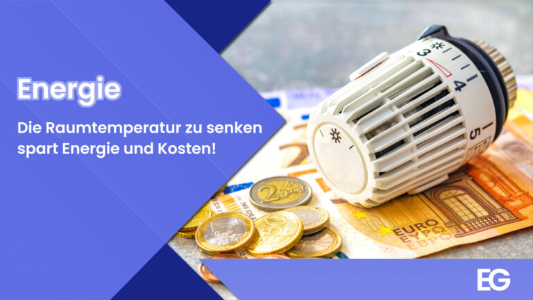 Die Raumtemperatur zu senken spart Energie und Kosten!
